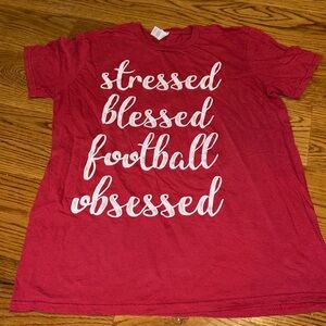 Football obsessed medium short sleeve tee